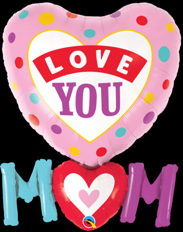 LOVE YOU MUM (HEART) DOTS